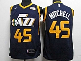 Jazz 45 Donovan Mitchell Navy Nike Swingman Jersey,baseball caps,new era cap wholesale,wholesale hats